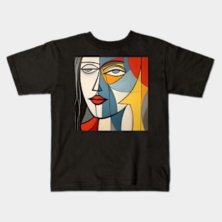 Sunlight on the Woman's Face Artsy Style Kids T-Shirt